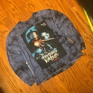 Freddy Krueger Graphic Long Sleeve Tee - Black